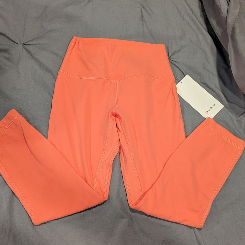 COPY - NWT Lululemon Align Leggings 23" Crop in Raspberry Cream Size 6
